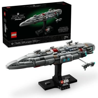 LEGO Star Wars Home One Starcruiser Buildable Spaceship Toy Model 75405 Kit (559 ct)