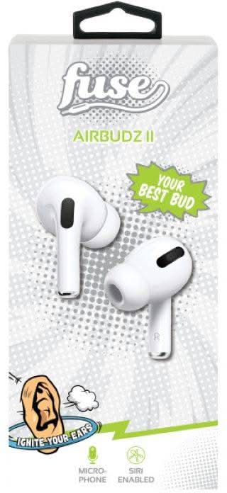 Fuse Airbudz II Wireless Headphones White