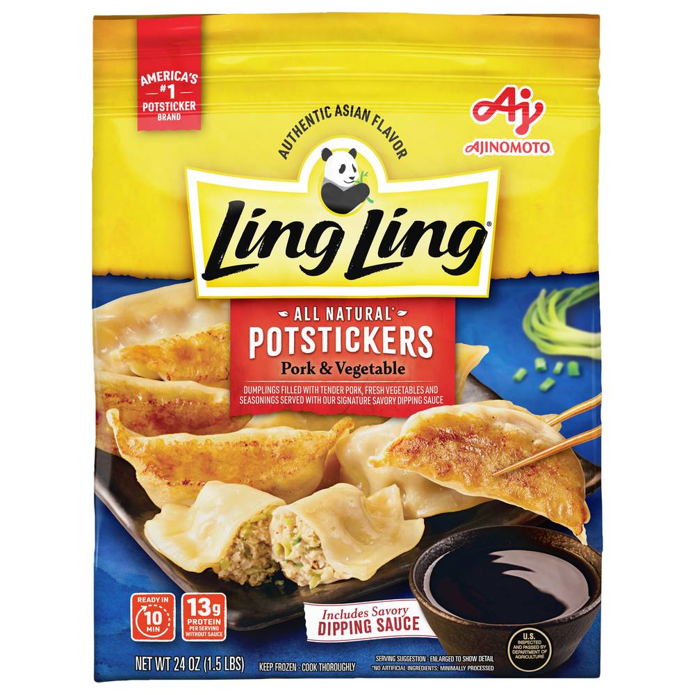 Ling Ling Potstickers Pork & Vegetable Dumplings (1.5 lbs)