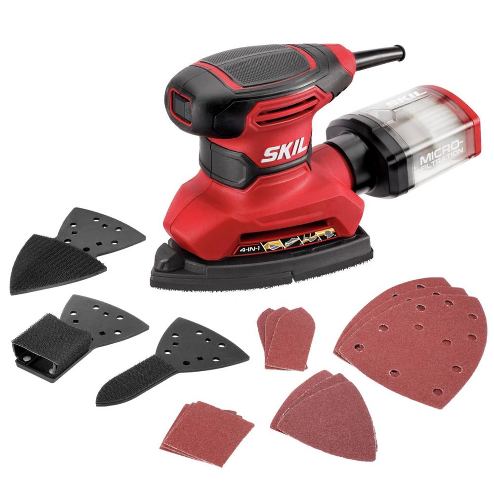 SKIL 120 Volts 1.2-Amp Detail Corded Sander with Dust Management | SR232301