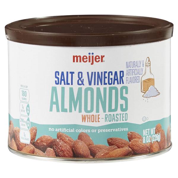 Meijer Salt & Vinegar Roasted Whole Almonds (8 oz)