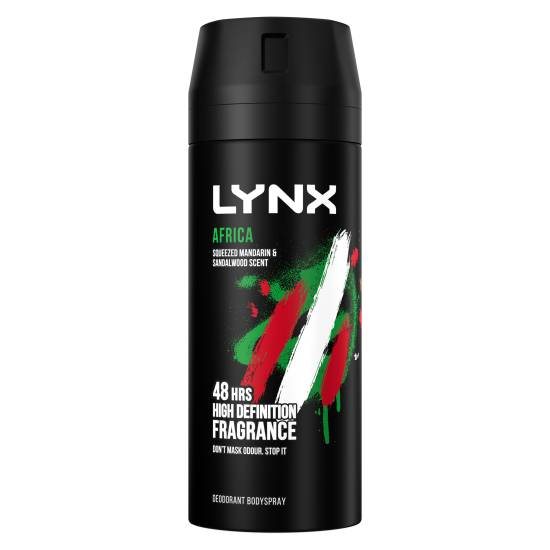 Lynx Aerosol Bodyspray Africa the Go.a.t. Of Fragrance (150ml)