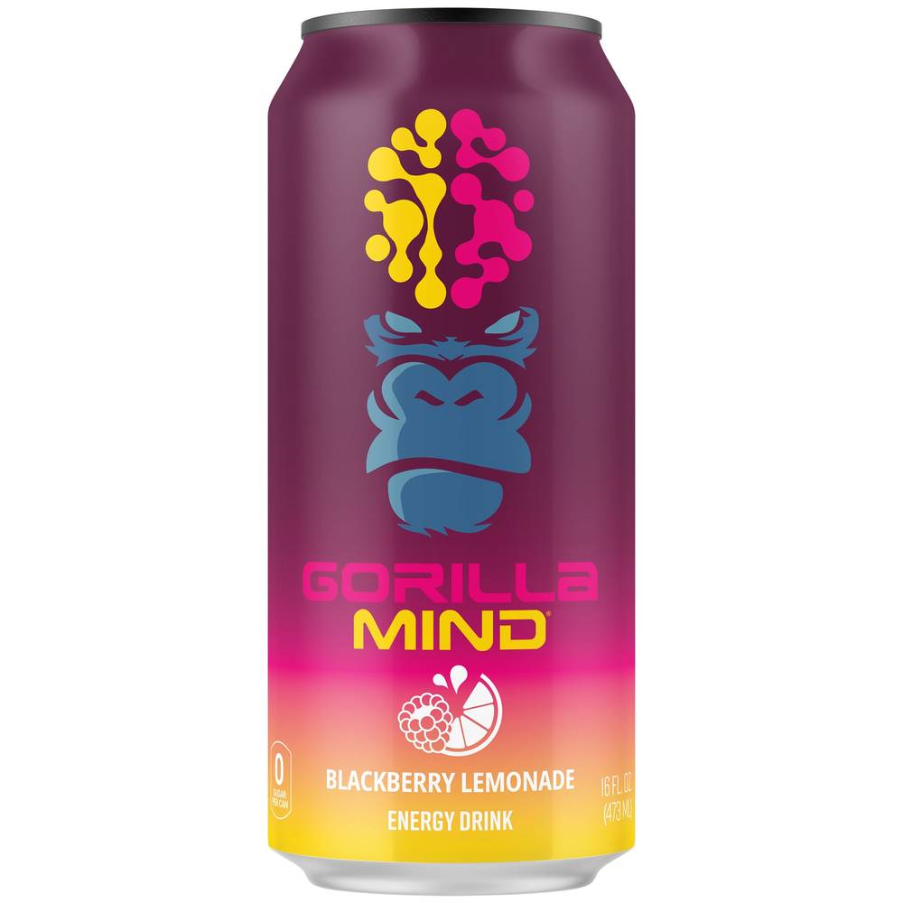 Gorilla Mind Energy Drink (16 fl oz) (blackberry-lemonade)