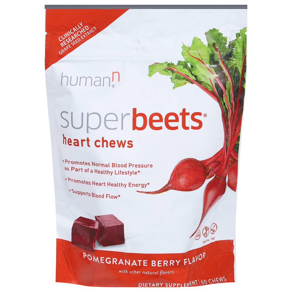 Humann Superbeets Heart Chews (60 ct) (pomegranate berry)