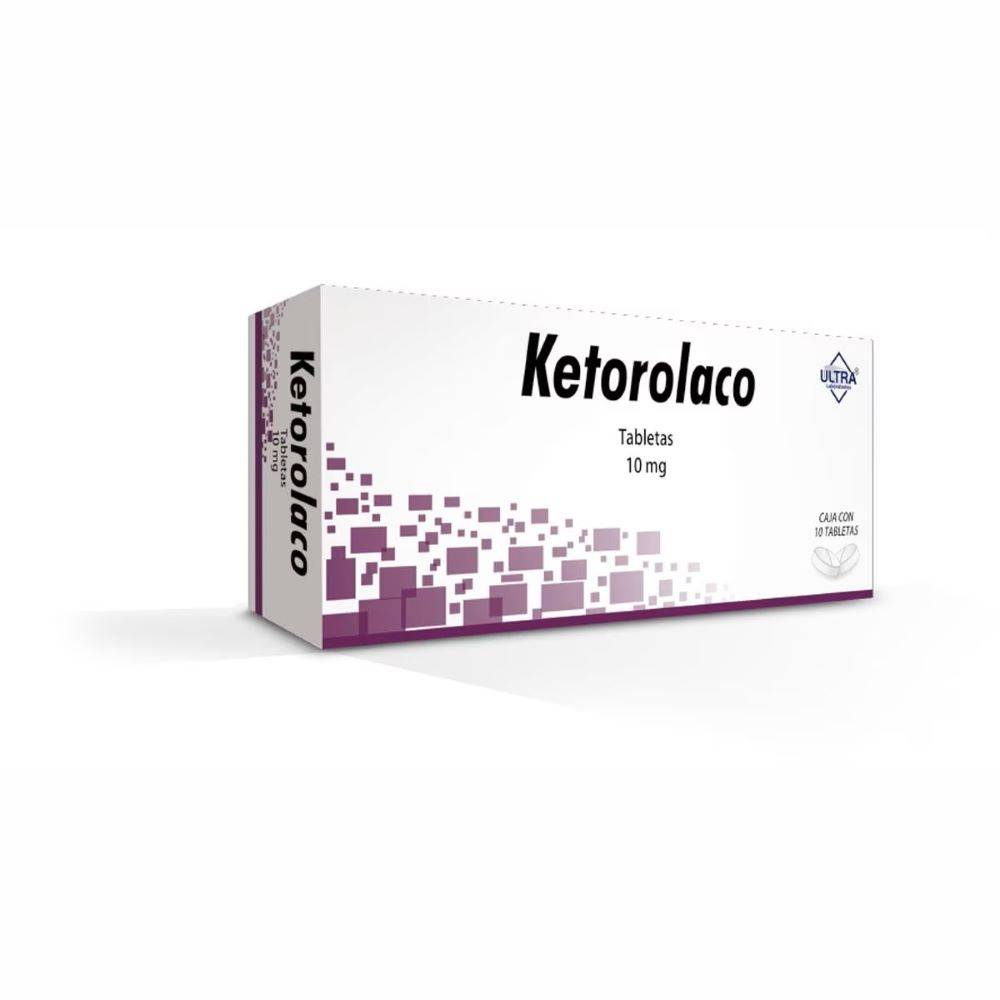 Ultra laboratorios ketorolaco tabletas 10 mg (10 piezas)