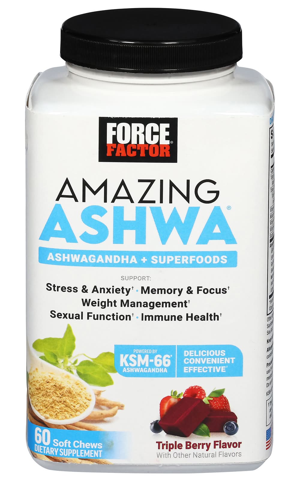 Force Factor Triple Berry Amazing Ashwa (0.76 lbs)
