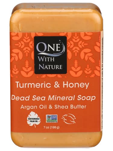 One With Nature Turmeric & Honey Bar Soap
