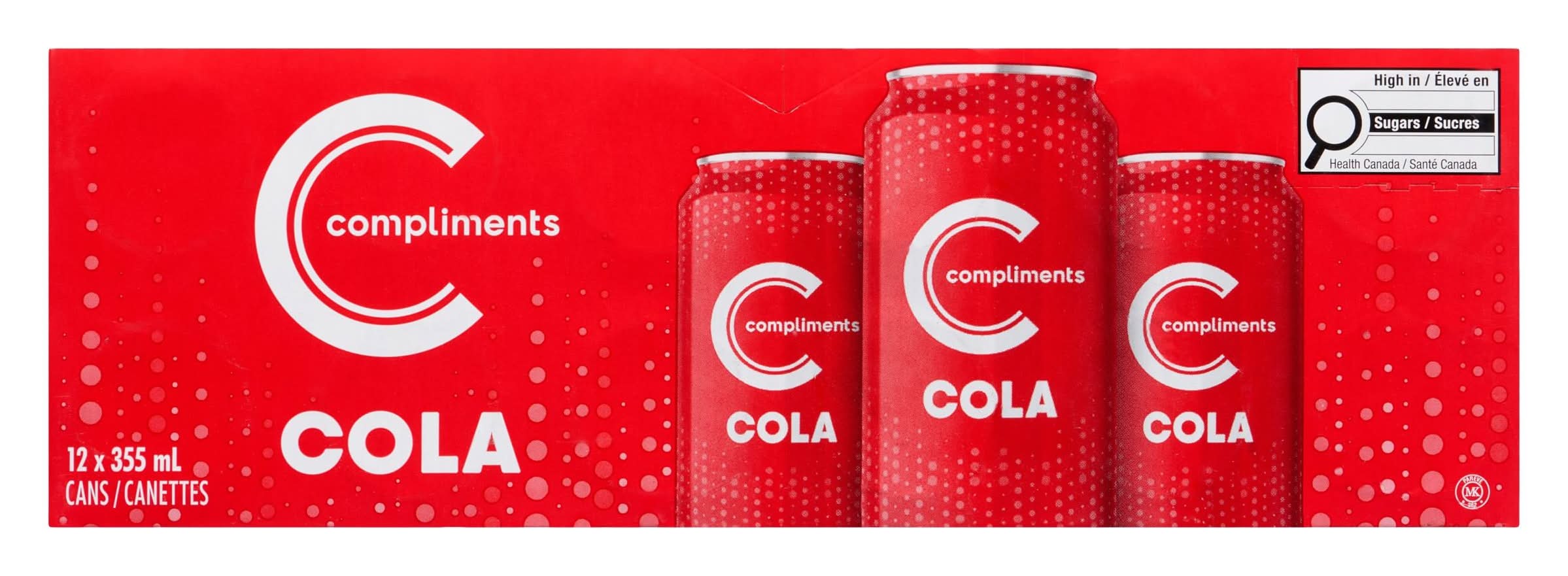Compliments Soft Drink Cola (12 x 355 ml)