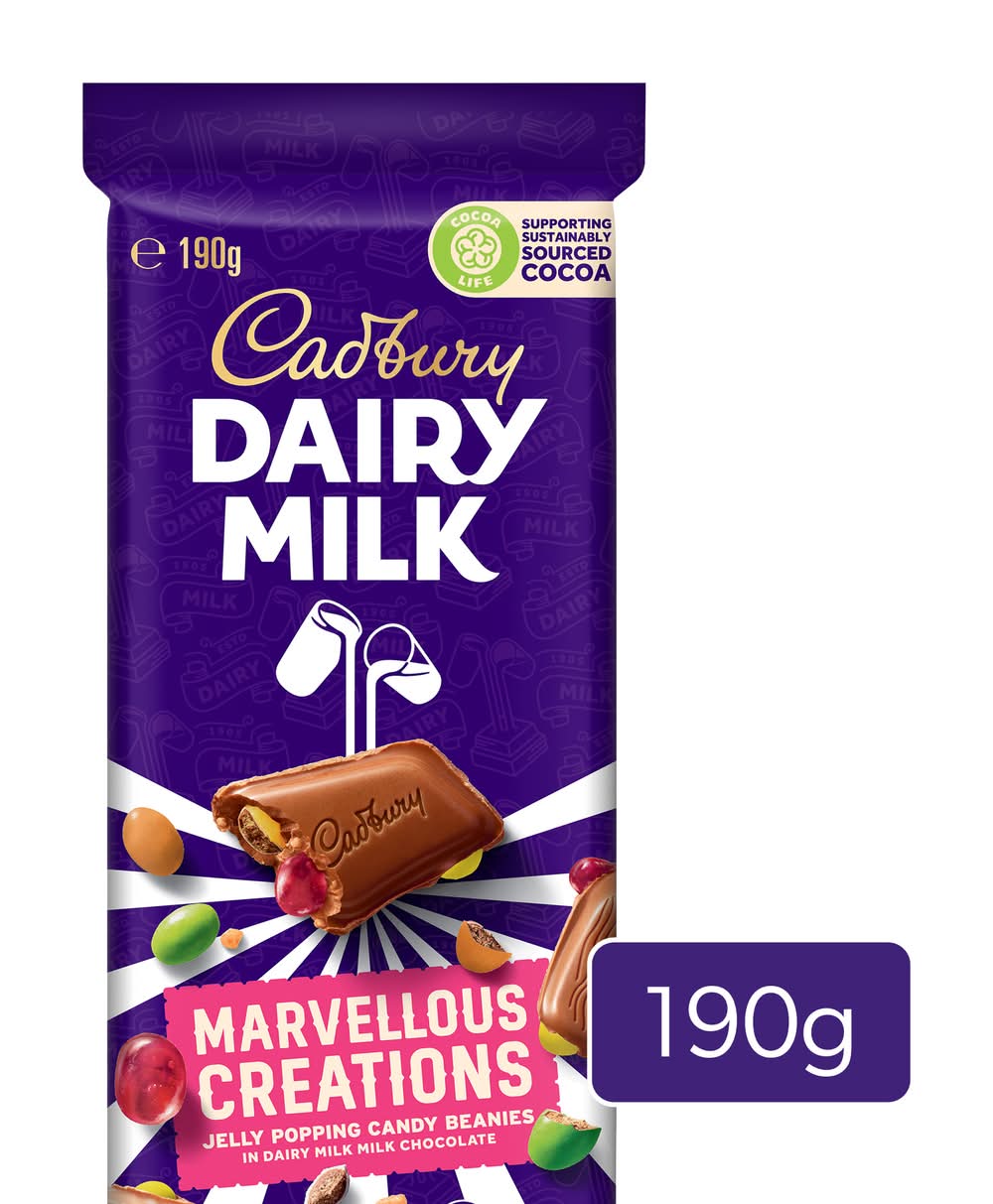Cadbury Dairy Milk Marvellous Creations Jelly Popping Candy (190g)