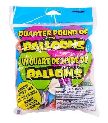 Unique ballons assortis (1unité) - assorted balloons (1 un)