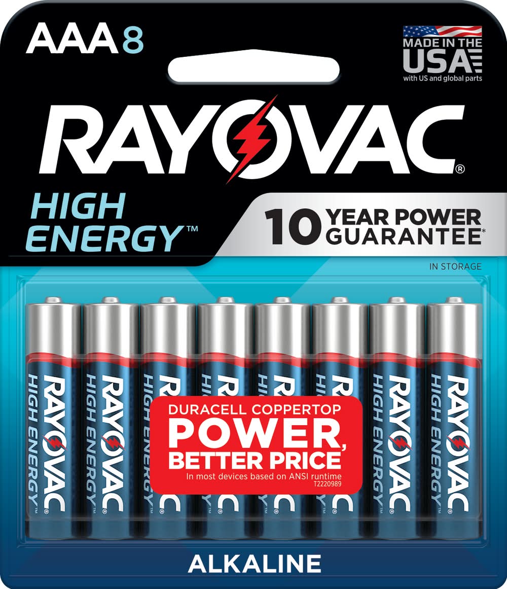 Rayovac High Energy Haute Energy Batteries