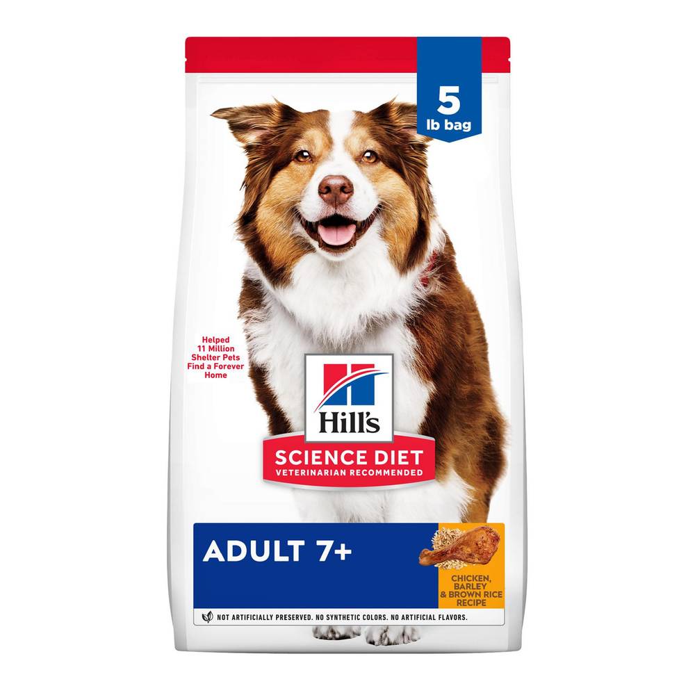 Hill's® Science Diet® Senior 7+ Dry Dog Food - Chicken, Barley & Brown Rice (Size: 5 Lb)