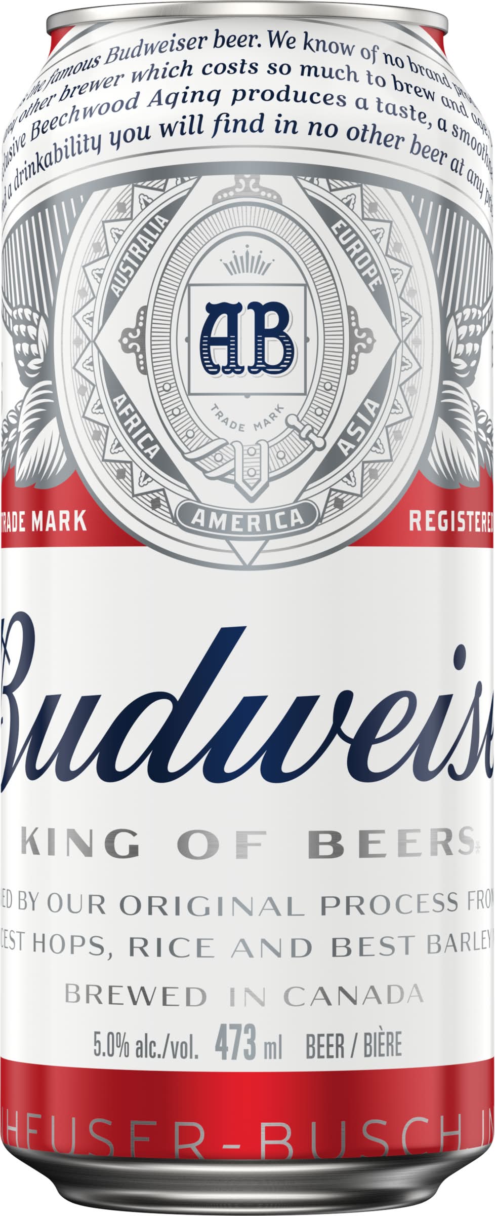 Budweiser Lager Beer (473 ml)