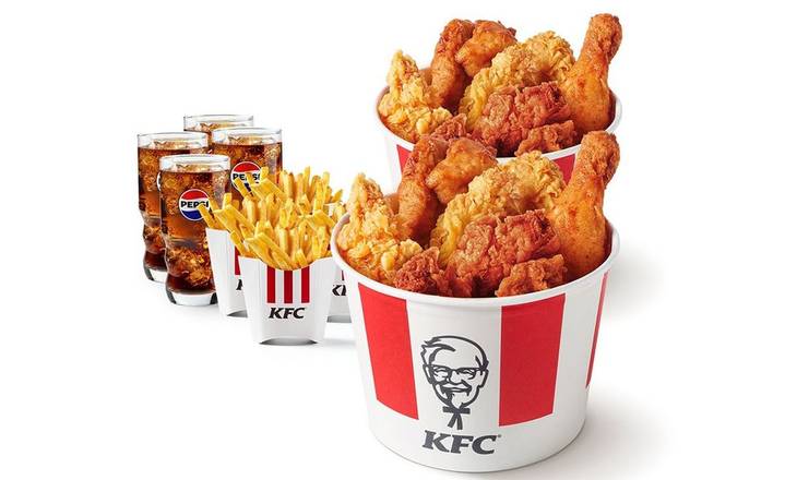 Variety Bucket meal voor 4 L