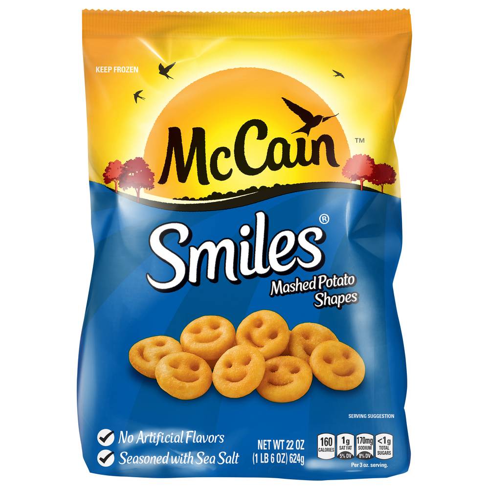 McCain Smiles Mashed Potato Shapes (22 oz)