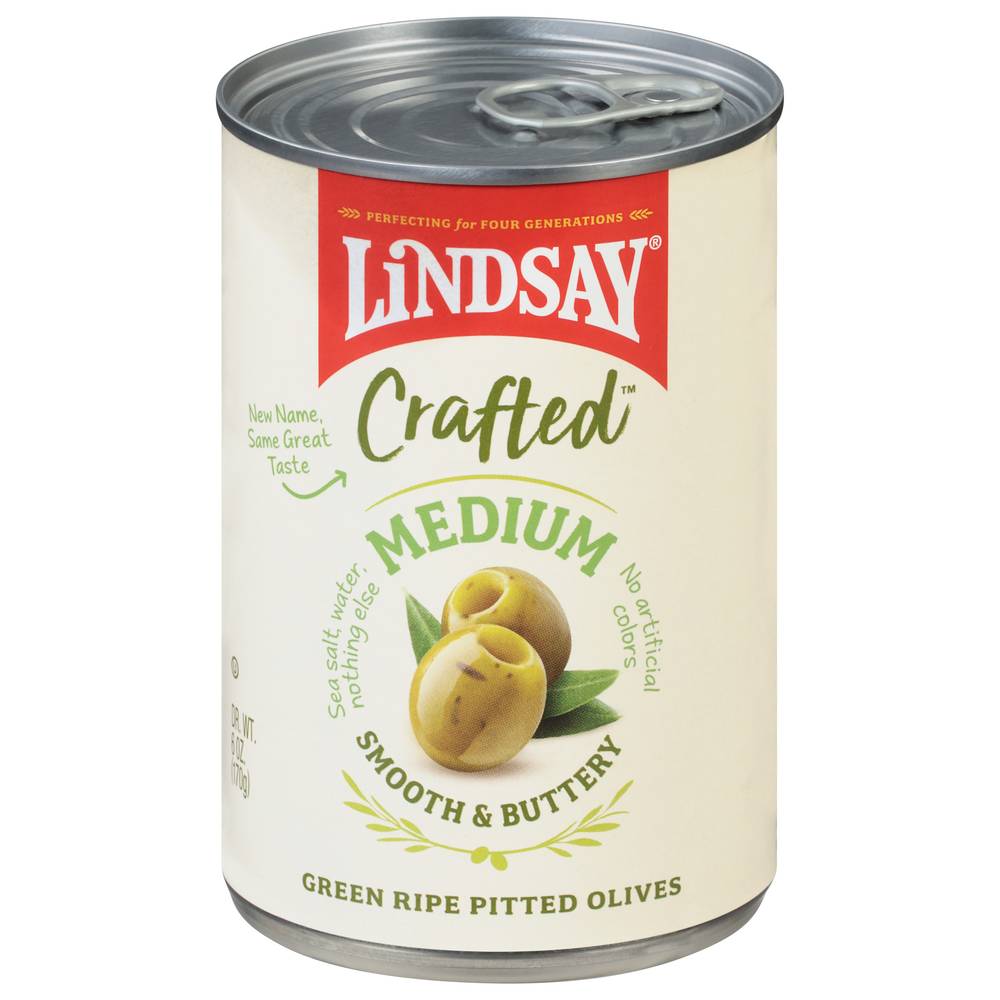 Lindsay Crafted Medium Green Ripe Pitted Olives (6 oz)