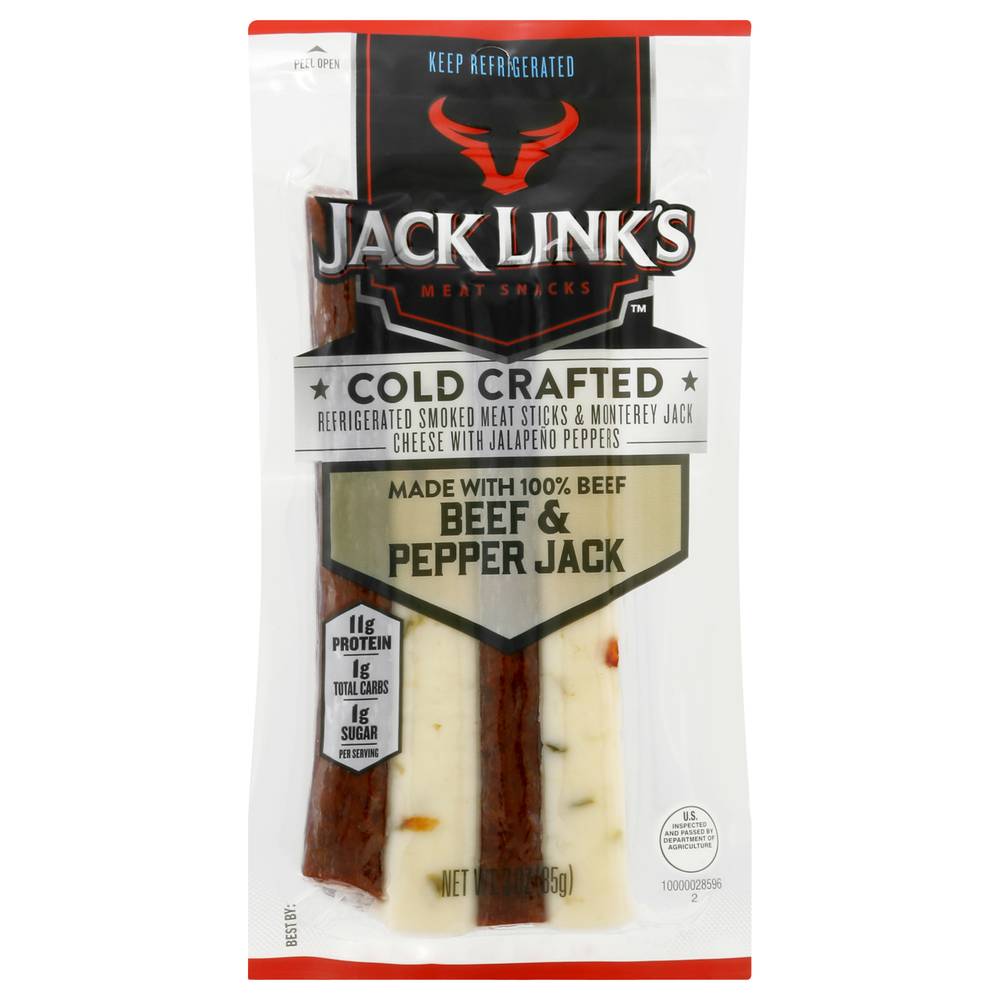 Jack Link's Cold Crafted Beef & Pepper Jack Meat Snacks (3 oz)