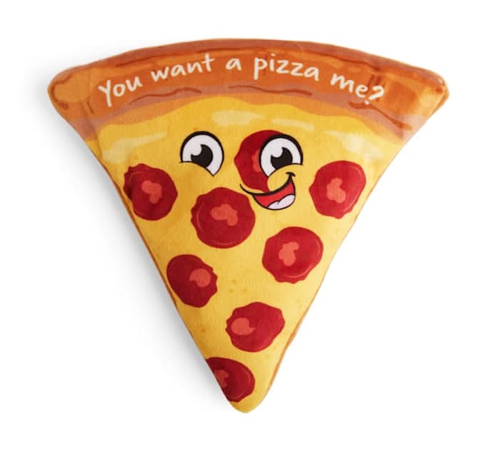 Petco Plush Pizza Dog Toy, Medium, Yellow