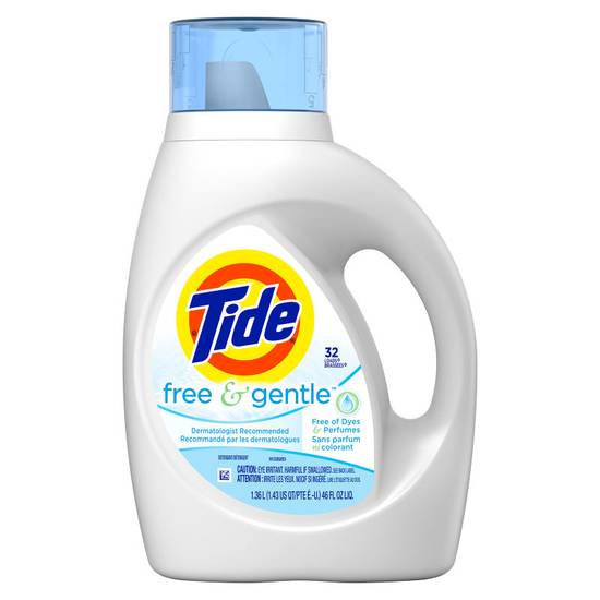 Tide Free & Gentle Liquid Laundry Detergent 46oz