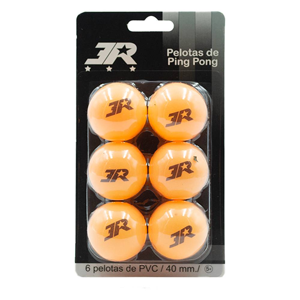 3R pelotas de ping pong (6 piezas)