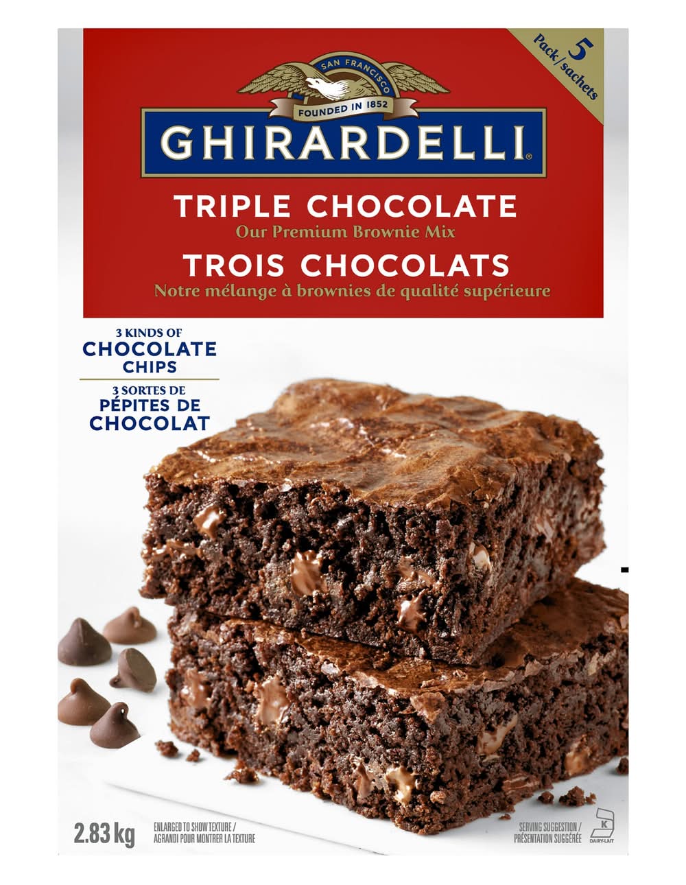 Ghirardelli - Mélange À Brownies De Qualité, 2,83 Kg / Ghirardelli Premium Brownie Mix, 2.83 Kg