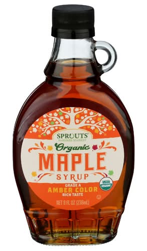 Sprouts Organic Grade A Maple Syrup Amber