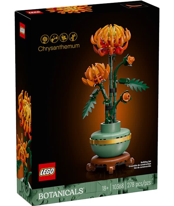 LEGO Icons Chrysanthemum Flower Décor Building Set (278 ct)