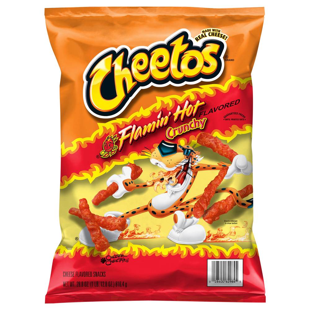 Cheetos Crunchy Snacks (flamin' hot-cheese)