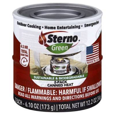 Sterno Green Canned Heat (2ct)