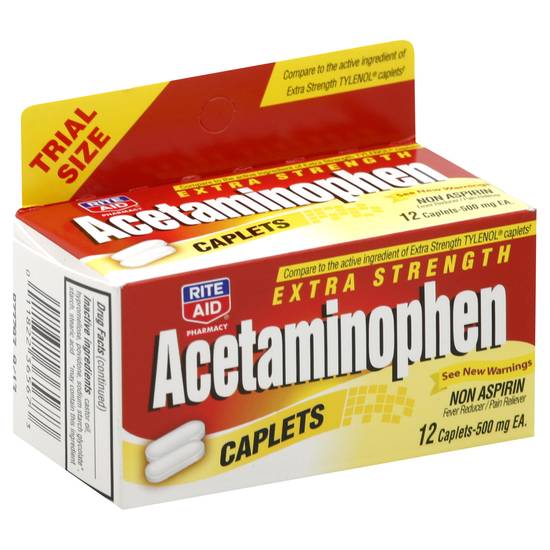 Rite Aid Extra Strength Acetaminophen Pain Reliever & Fever Reducer Caplets