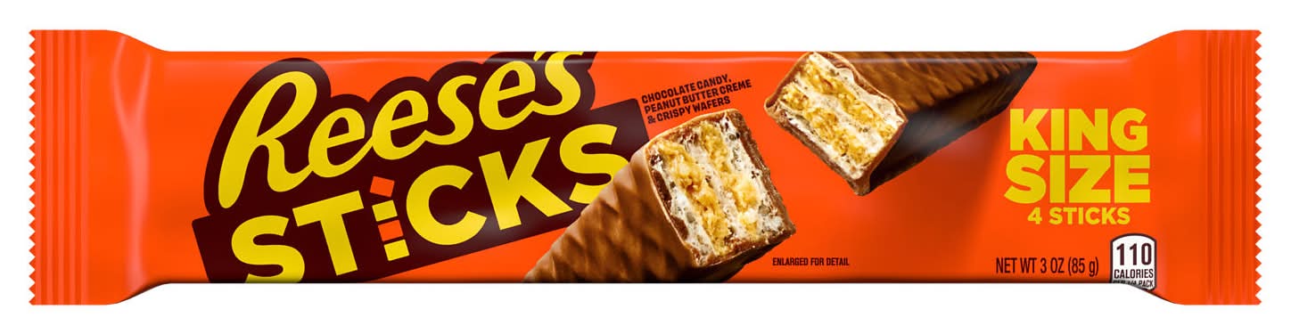 Reese's Sticks Chocolate Peanut Butter Crispy Wafer Bar (3 oz, 4 ct)