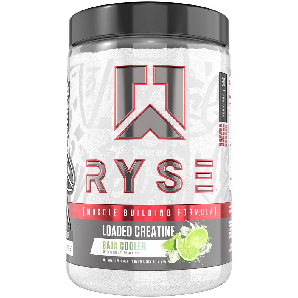 Ryse Loaded Creatine Muscle Building Formula, Baja Cooler (13.9 oz)