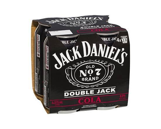 Jack Daniels Double Jack and Cola Can 4x375mL