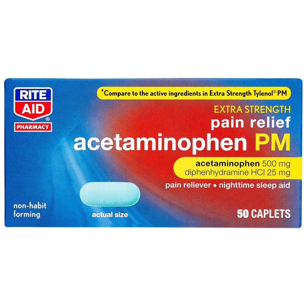 Rite Aid Acetaminophen Pm Extra Strength Caplets