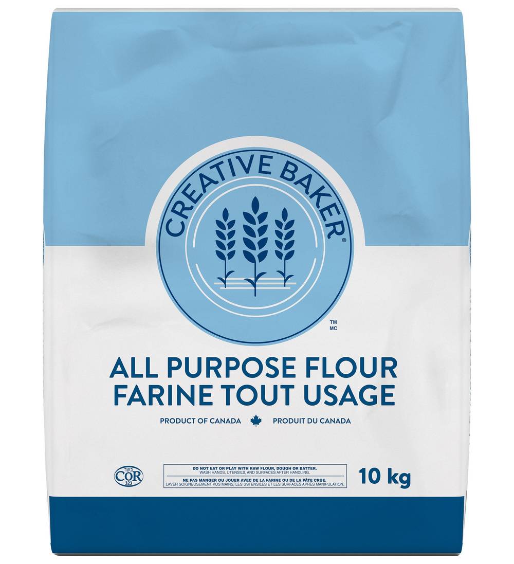 Creative Baker - Farine Tout Usage, 10 Kg / Creative Baker All Purpose Flour, 10 Kg