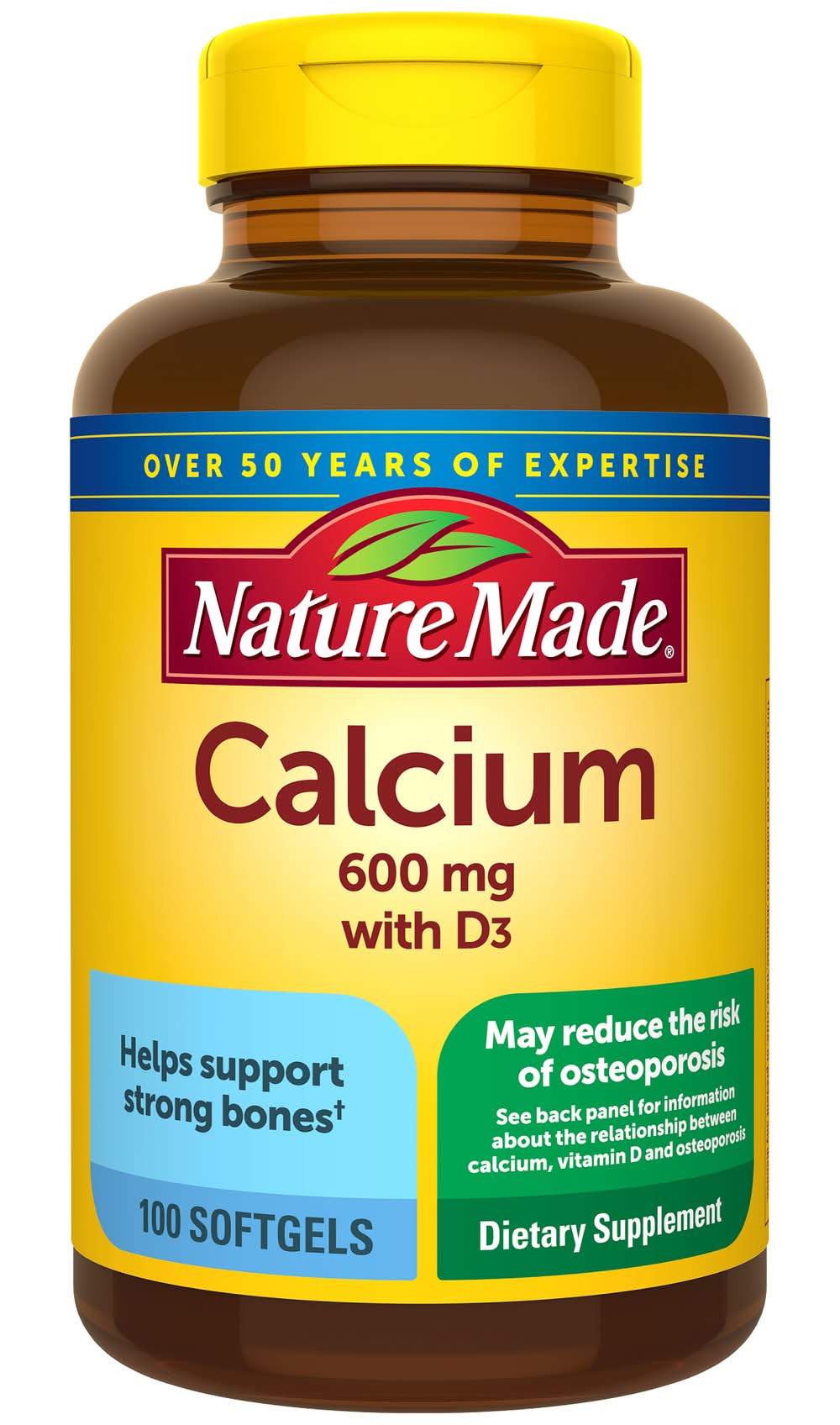 Nature Made Calcium 600 mg Softgels (0.8 lbs)
