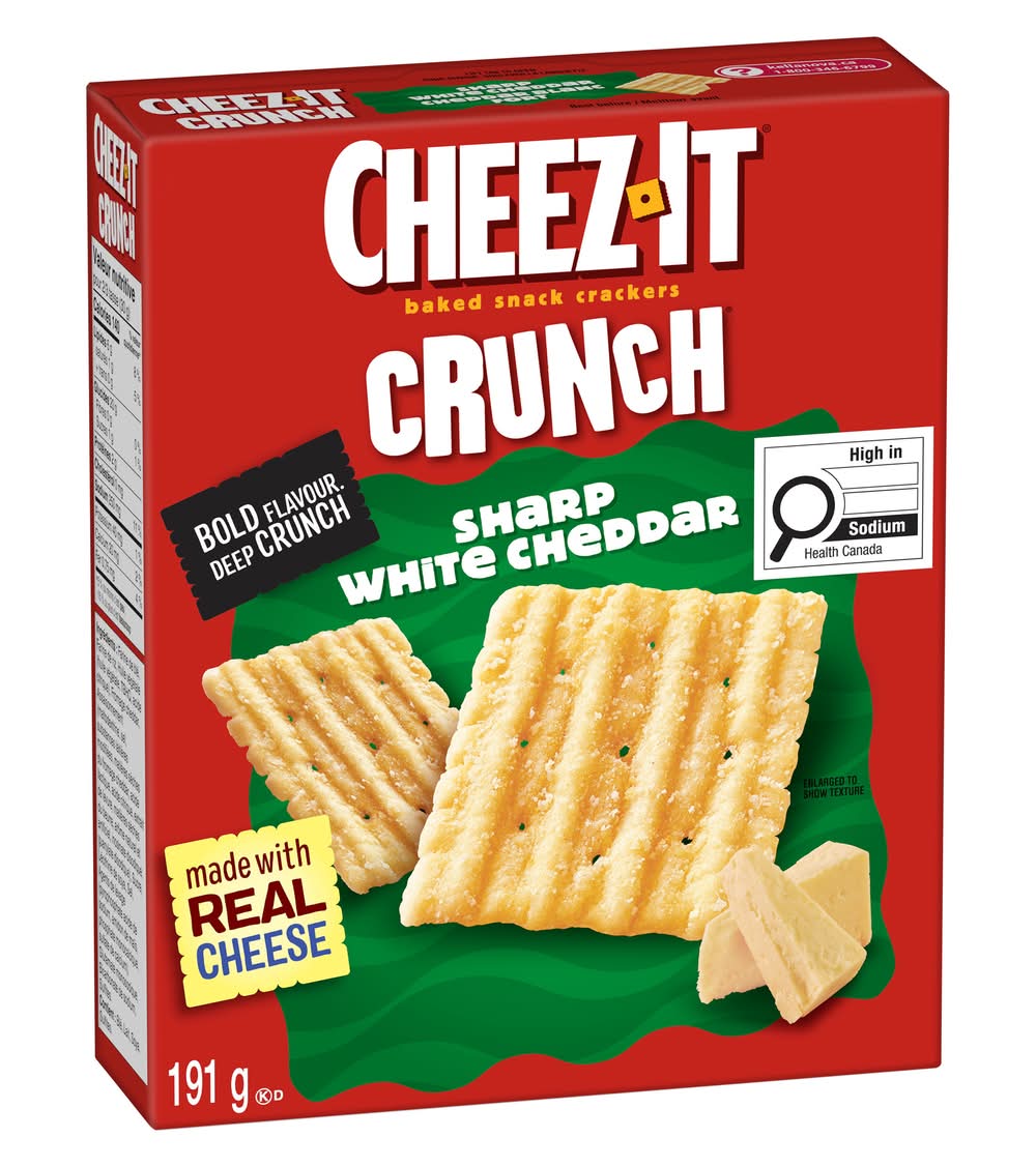 Cheez-It Crunch Sharp White Cheddar Crackers (191 g)