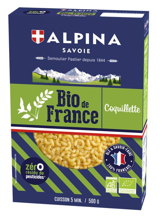 Alpina Savoie - Pâtes bio coquillettes
