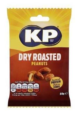 KP Dry Roasted Peanuts 80g