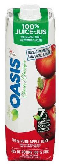 Oasis jus de pomme pur/Pure Apple Juice 960ml