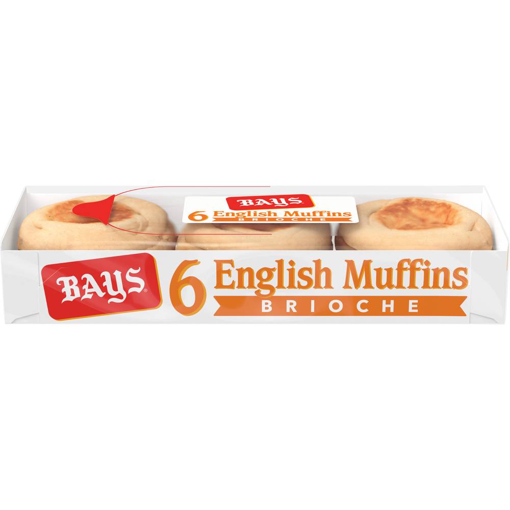 Bays Brioche Style English Muffins (6 ct) (12 oz)