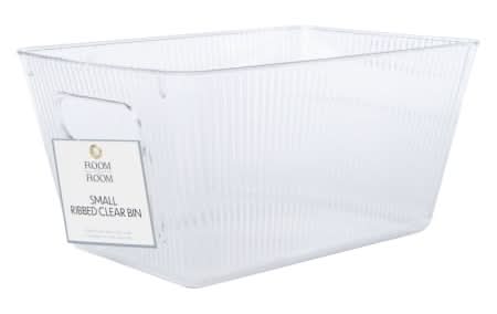 Clear Storage Bin, Assorted Sizes Small 7X10 Clear