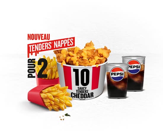 MENU BUCKET 10 SAUCY TENDERS® CHEDDAR