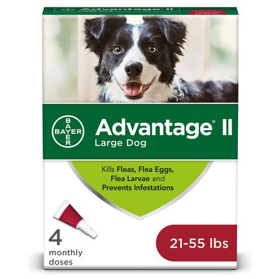 Bayer Advantage Ii Topical Flea Treatment For Large Dogs (4 ct)