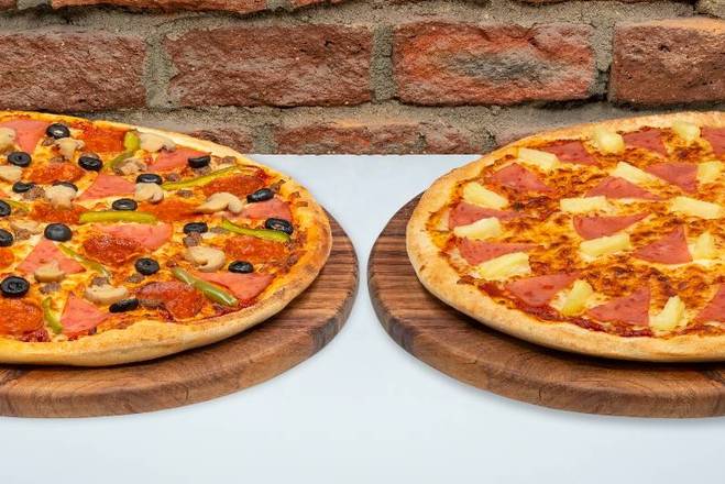 ✌️ 2 Pizzas grandes de especialidad