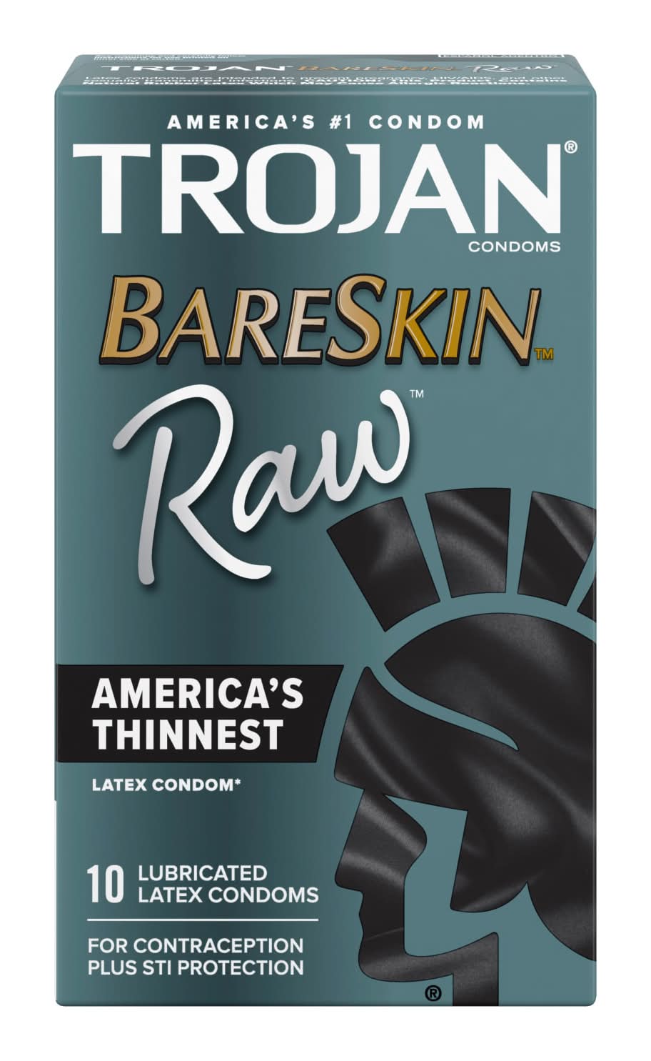 Trojan Bareskin Raw Lubricated Latex Condoms (10 ct)