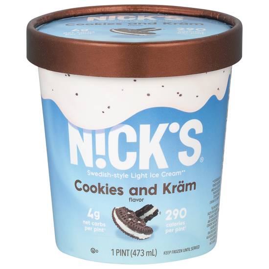 Nicks Swedish-Style Light Cookies and Kram Ice Cream