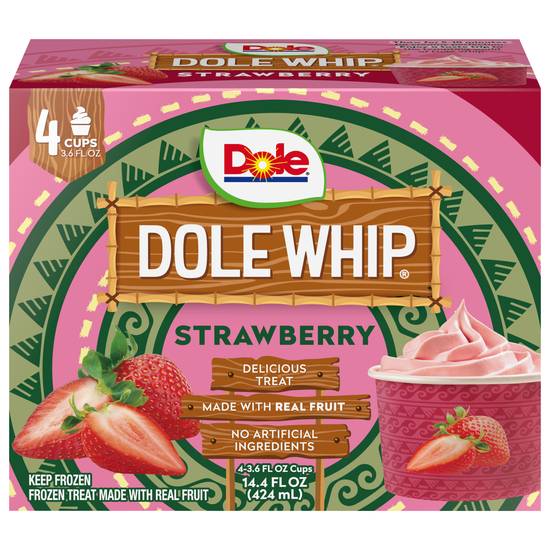 Dole Whip Frozen Treat Cups (strawberry )