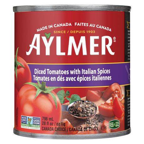 Aylmer Italian Spiced Diced Tomatoes (796 ml)