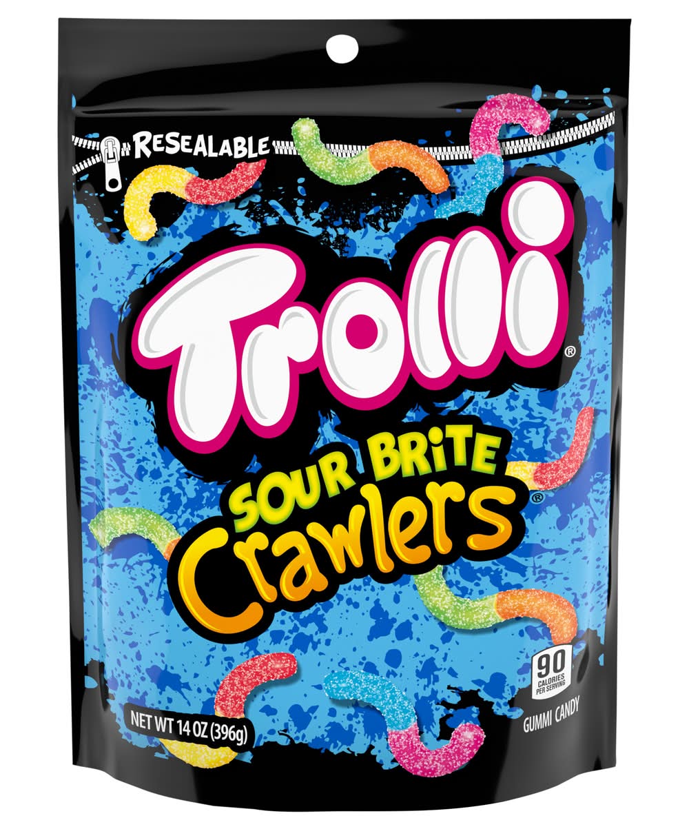 Trolli Sour Brite Crawlers Gummi Candy (14 oz)